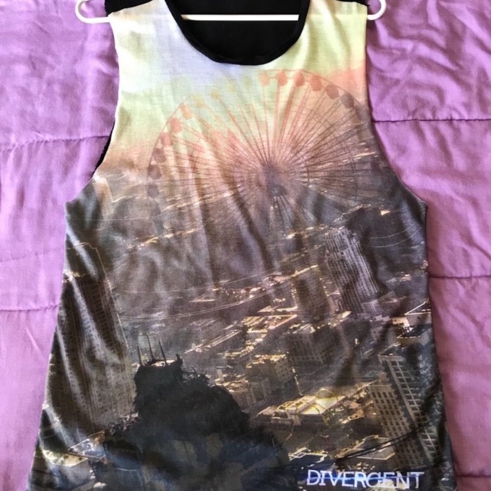 YA Divergent muscle sleeveless tank top shirt